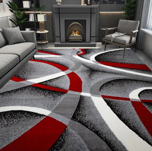 Geometric Large Carpet Light Luxury European Carpet, Home Sofa and Tea Table Floor Mat Decoration.