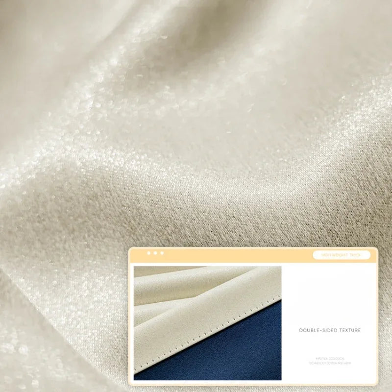 Bedroom Full Blackout Drapes, Bay Window Curtain, Insulated Living Room Drape, Balcony Sun Protection