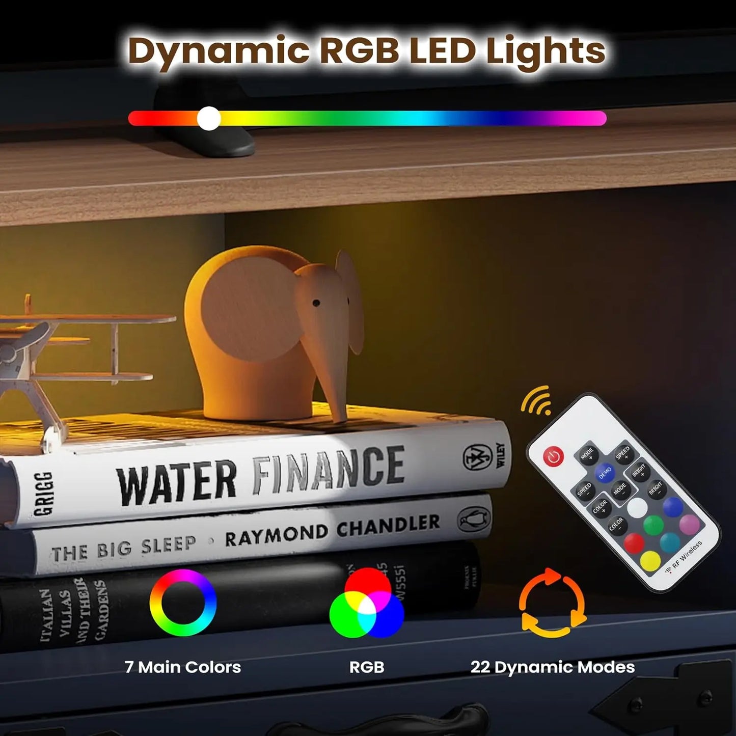 Fireplace TV Stand for Living Room, Farmhouse Entertainment Center with 23" Electric Fireplace for TVs UP to 65",, Customized.