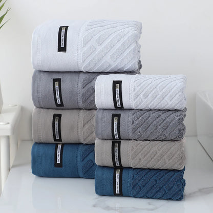 5-Pack Cotton Towel Set, Highly Absorbent, Skin-Friendly  Bathroom, Face Washing, Bathing and Traveling