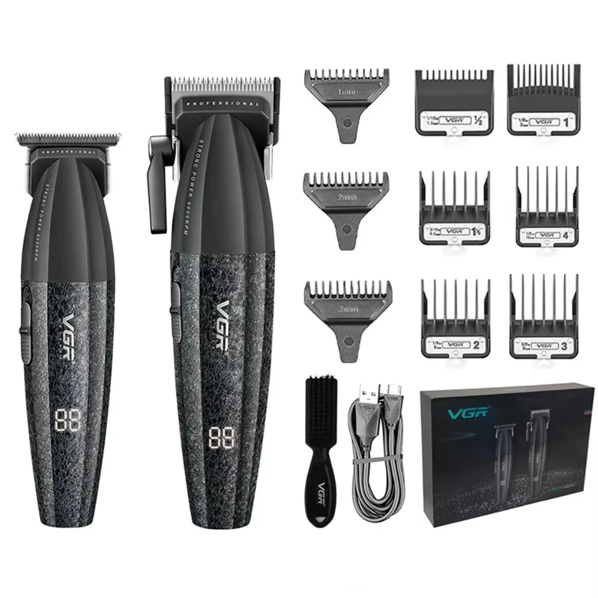 VGR Hair Clipper Professional 9000RPM Hair Cutting Machine, Face Shaver, Reciprocating Beard Trimmer, Hair Trimmer for Men V-640 S3.