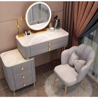 Bedroom Desk Dressing Table Chair Mirror Drawers