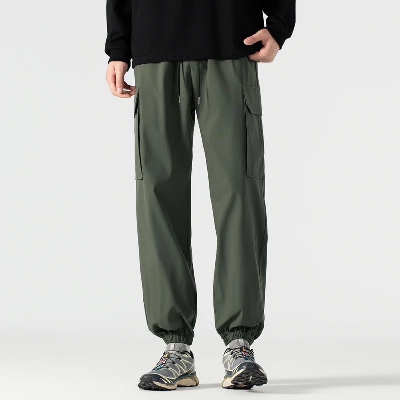 Casual pants spring and autumn tight-fitting  windproof and waterproof