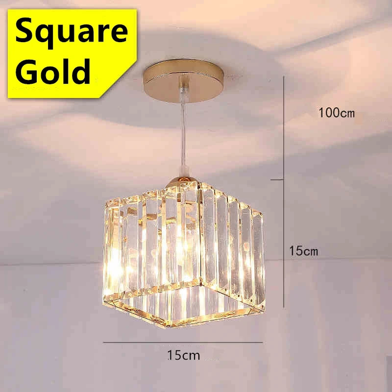 LED Creative Personality Crystal Ceiling Lamp Corridor Entrance Chandelier.