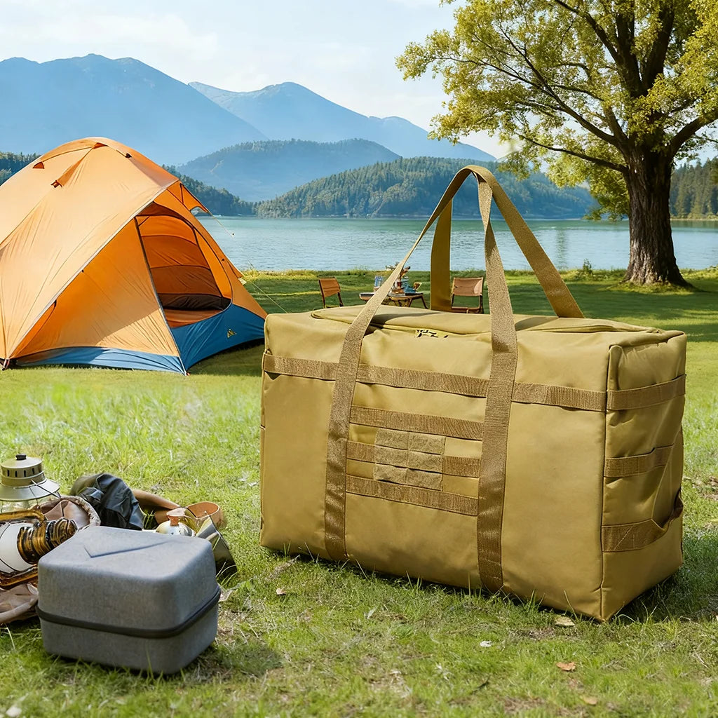 Large Duffle Bag (60L/90L Capacity Optional) - For Gear Load Out, Camping Storage, Deployment Cargo & Travel Sports Equipment.