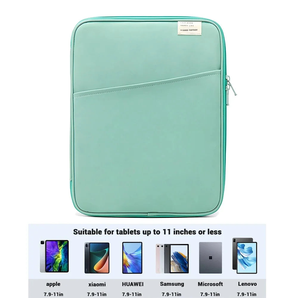Shockproof Tablet Pouch Bag For I-pad Pro11, Air6, 4, 5 12.9, 10.5, 9.7 Mac book Air13.3, 13.6, Pro14 Xiaomi, Huawei, Samsung Laptop Sleeve.