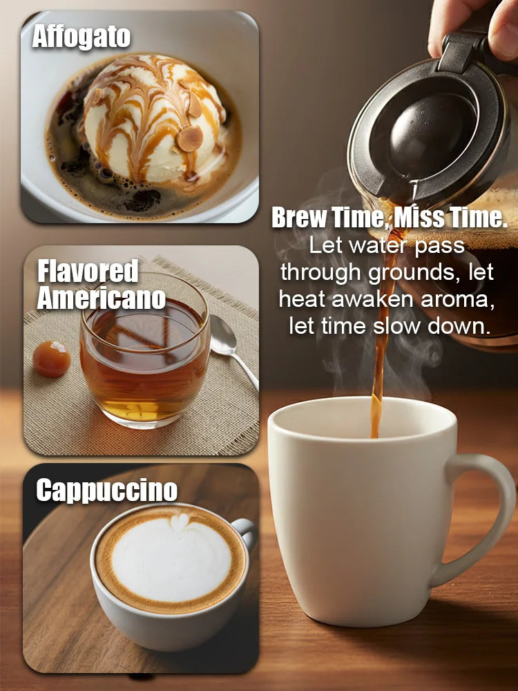 Sonifer SF-3596 Drip Coffee Maker, 1.8L 1000W Large Capacity Cafe Machine 12-15 Cups, Borosilicate Glass Carafe Permanent Filter.