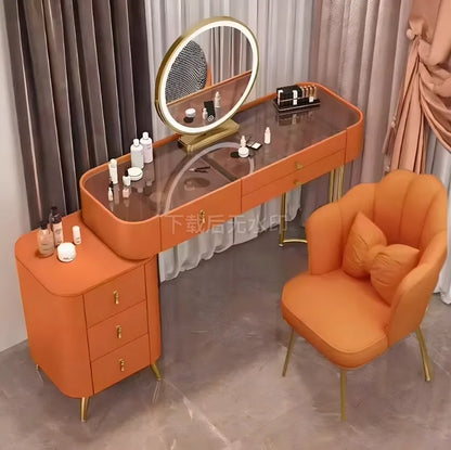 Bedroom Desk Dressing Table Chair Mirror Drawers