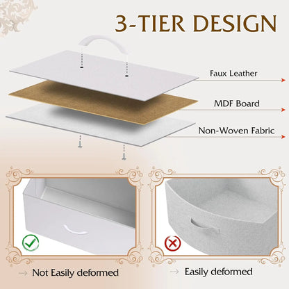 Dresser for Bedroom, 6 Drawer Double Dresser