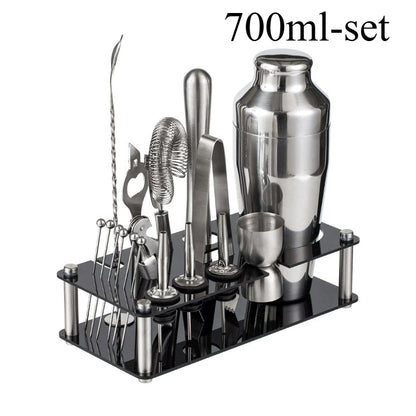Professional Bar Tool Set, Stainless Steel Cocktail Shaker Set.
