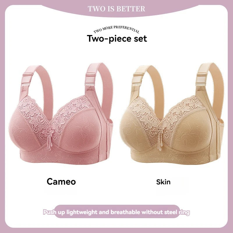 Women Lace Bras, Ultra-Thin Perspective Deep V Bra Plus Size Cup active bra.