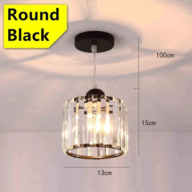 LED Creative Personality Crystal Ceiling Lamp Corridor Entrance Chandelier.