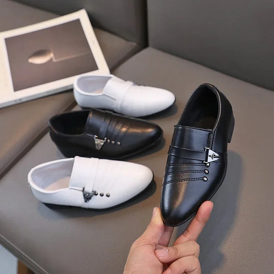 Spring Autumn Boy Leather Shoe, Fashion Causal  Slip-on Loafers.