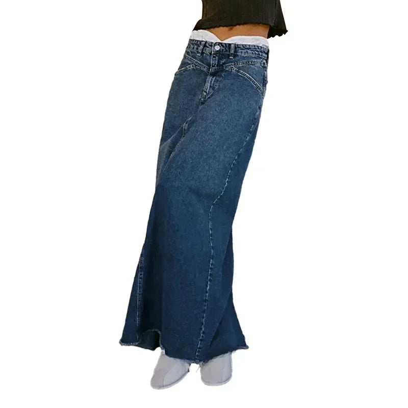 Loose Casual Summer Denim Skirt, Comfortable, Breathable, Summer Skirt.