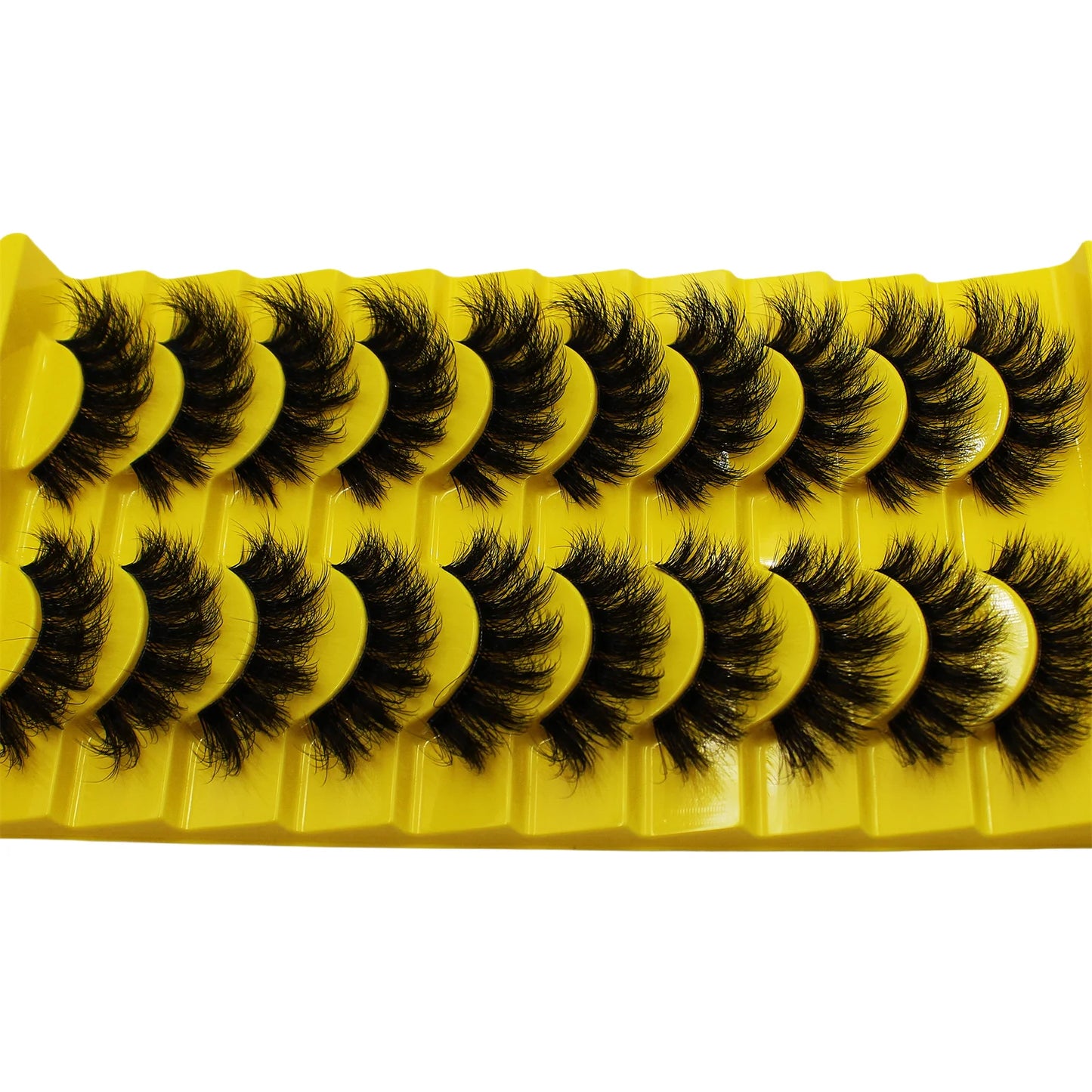 10 Pairs False Fluffy Russian Strip Lashes 3D Fake Lashes
