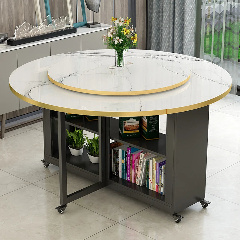 Simple Style Dining Table Set, Chair Folding Table Space Savers