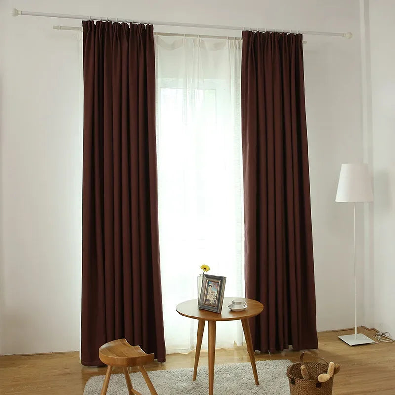 Thickened Velvet Linen Curtains for Living Room,  Bedroom  Modern  Backdrop  Feel Comfortable