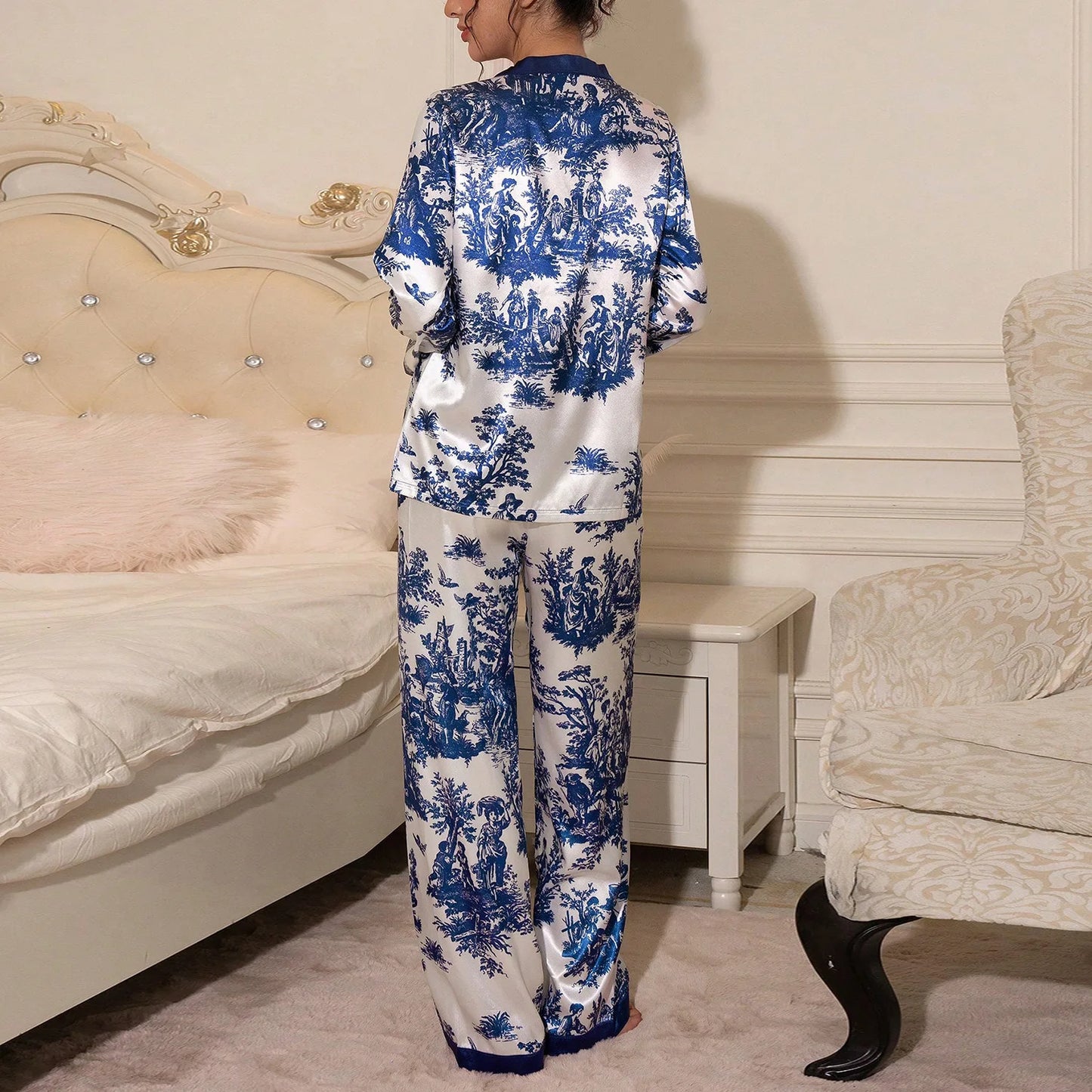 Long Sleeve Pajamas  Woman Pajama Set Big Women's Size Pajamas