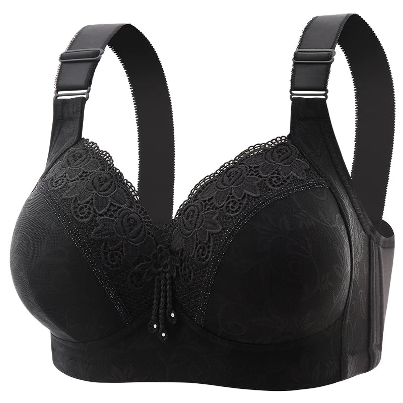 Women Lace Bras, Ultra-Thin Perspective Deep V Bra Plus Size Cup active bra.