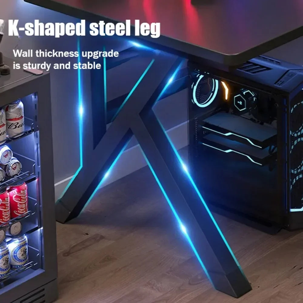 Computer Desk Ergonomic Gaming Table, Double Player