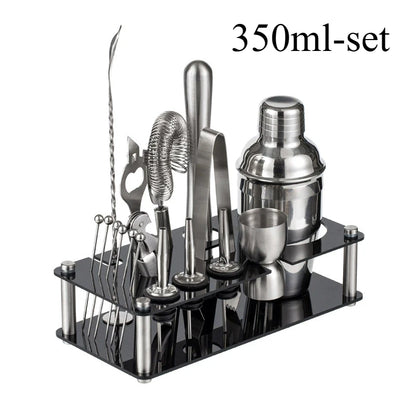 Professional Bar Tool Set, Stainless Steel Cocktail Shaker Set.