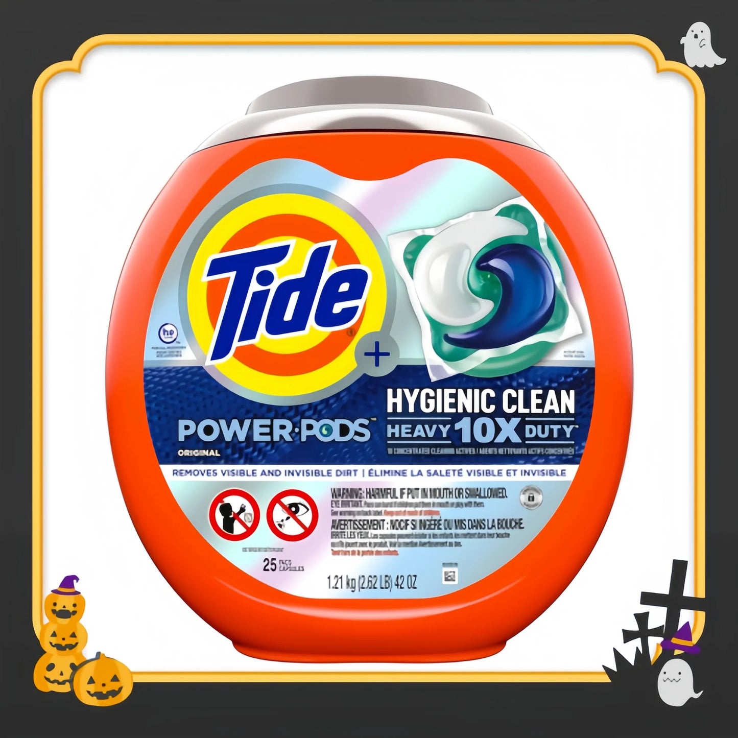 Strong 10x Laundry Detergent 25ct | Removes Visible & Invisible Stains, Original Scent.