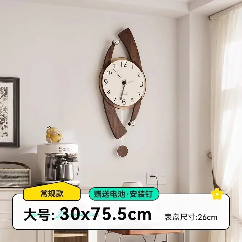Wooden Decoration Silent Wall Clocks home Bedroom  Decor
