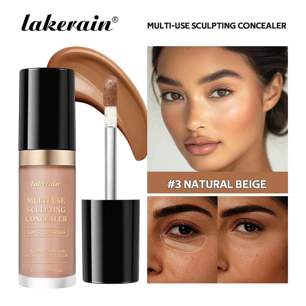 Waterproof Liquid Concealer High Coverage Oil Control Cover