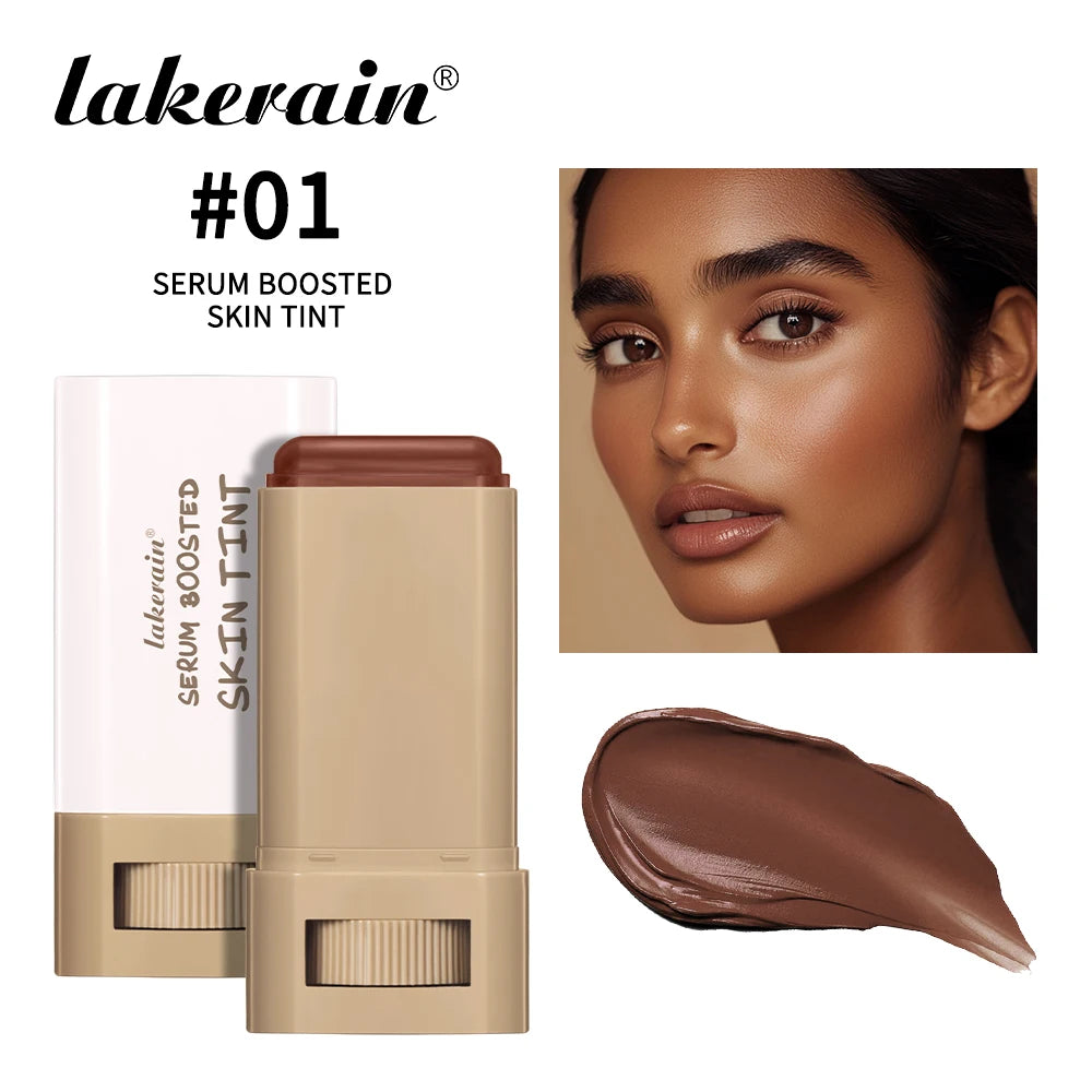 Skin Tint Foundation Stick, Eraser Concealer Foundation Stick Serum Boosted Smooth Plumper Hight Coverage .