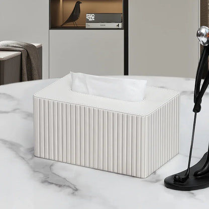 Tissue Box Living Room High-end  Leather Tissue Box