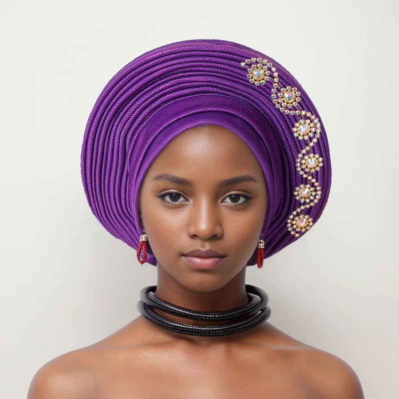 African Head tie Turbans for Women Muslim Headwear.