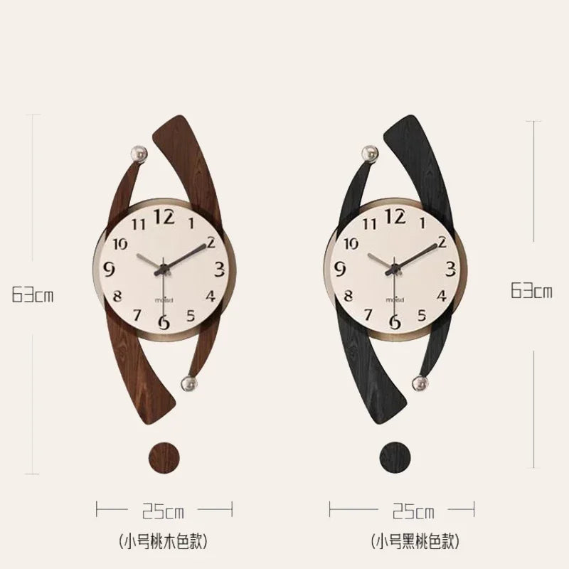 Wooden Decoration Silent Wall Clocks home Bedroom  Decor
