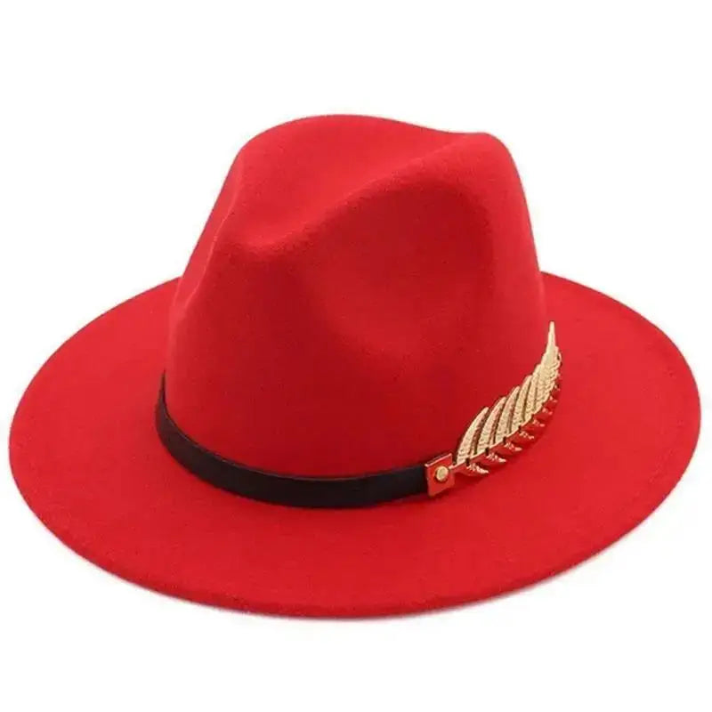 Simple Fashion Formal Occasion Couples Woolen Hats, Large Brimmed Jazz Hats.