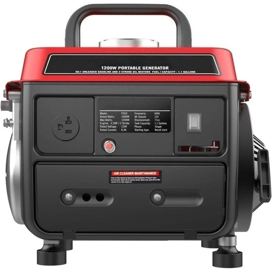 Gas Powered Portable Generator 1200W, Small Generator for Camping Outdoor, Super Quiet, EPA Compliant 2024 Version.