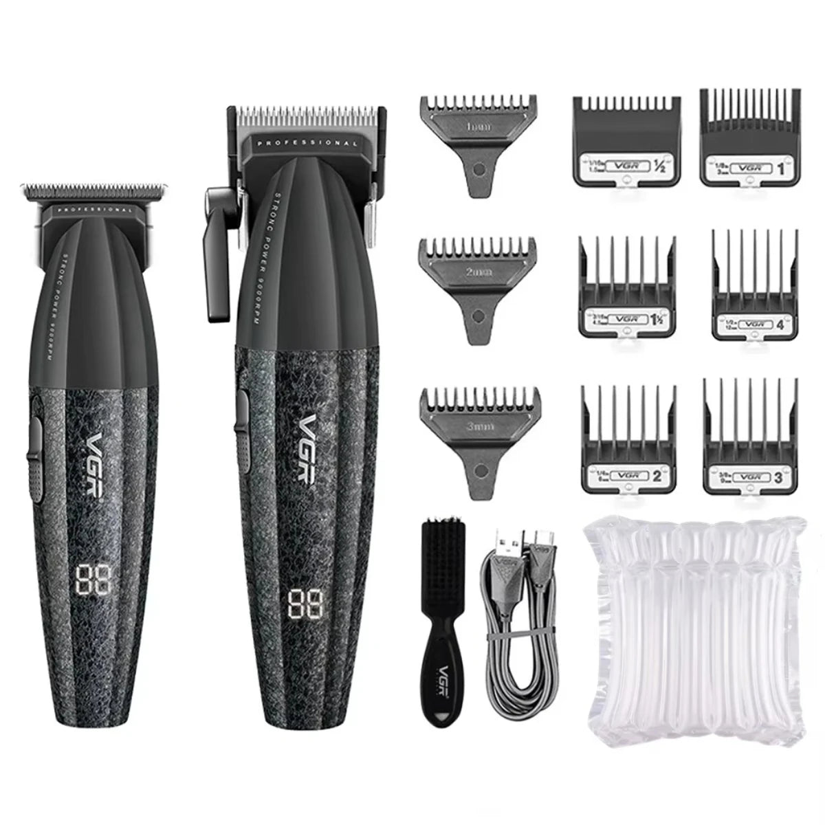 VGR Hair Clipper Professional 9000RPM Hair Cutting Machine, Face Shaver, Reciprocating Beard Trimmer, Hair Trimmer for Men V-640 S3.