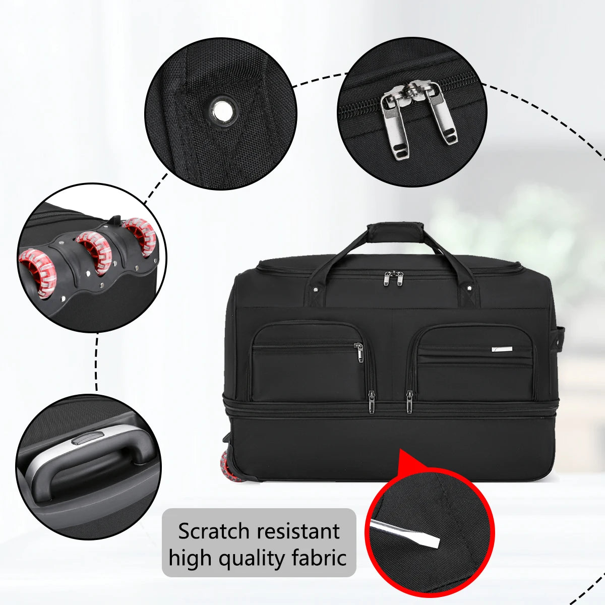 2025 New Fashion Travel Bag Women, Large-Capacity, Men Sports Bag Waterproof Travel Bag.