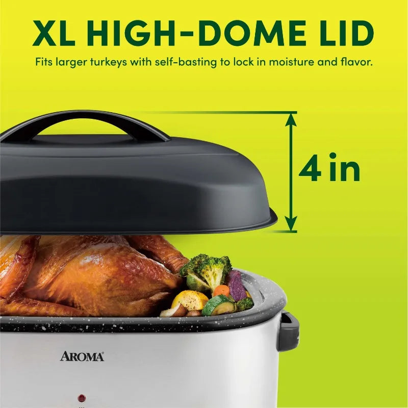 22Qt. Electric Roaster Oven with High Dome Lid