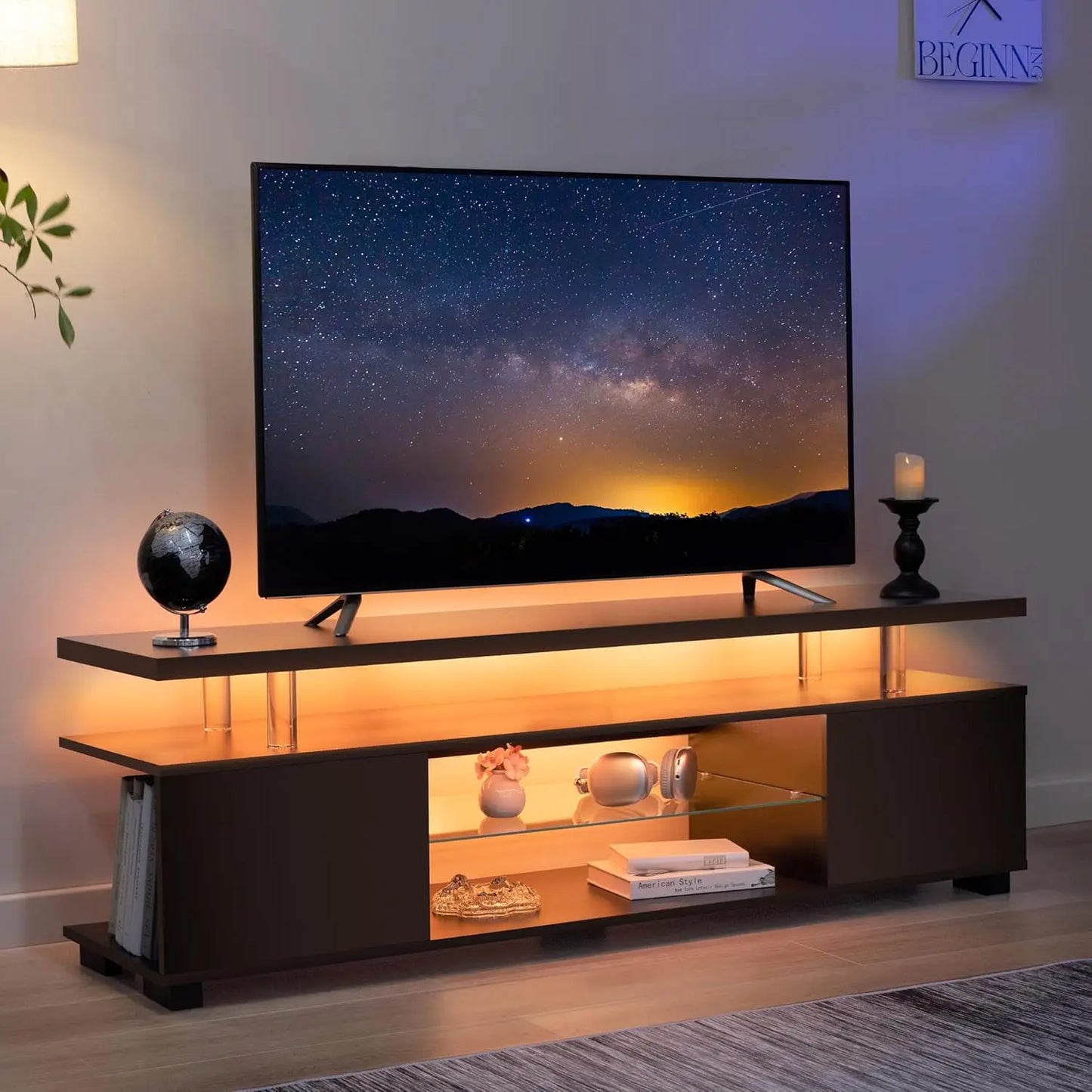 TV Stands for Living Room LED with Storage for 65/70/75 inch TVs.