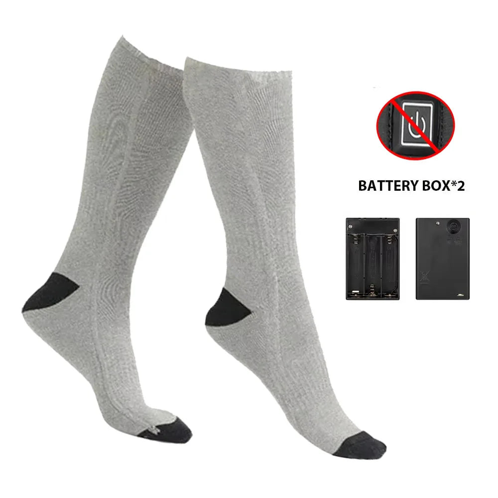 Winter Heated Socks With Battery Box ,Thermal Socks Women Men