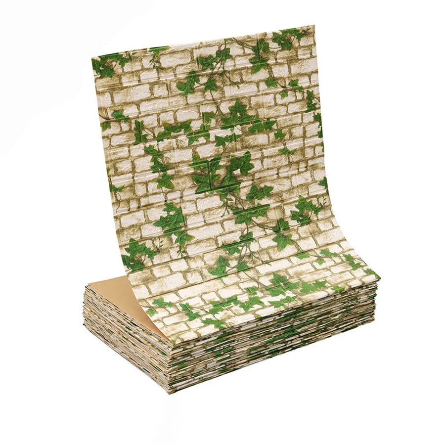 3D Self-Adhesive Wallpaper, 70cm*1/5/10m , Waterproof Brick Wall,  Living Room, Bedroom, Children's Room Home Decor