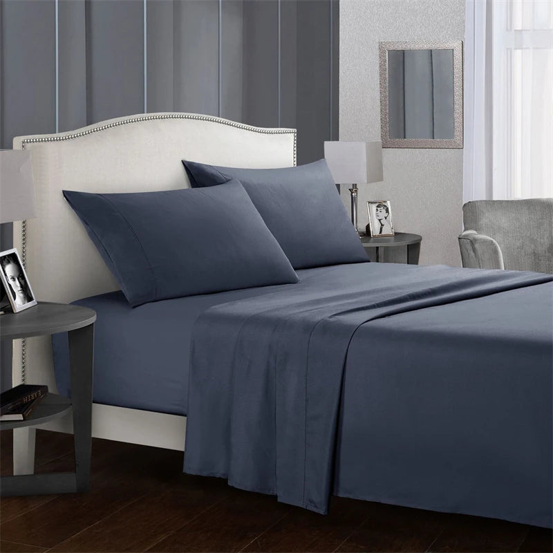 High-quality Simple King Size Bed Sheet Set  Fitted Sheets  Queen Durable Bed Covers.