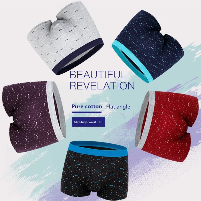 Plus Size Men 160kg Seamless Cotton Underpants Men Underwear, Pure Cotton Boxer Briefs.
