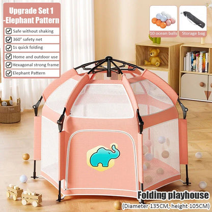 Portable Outdoor Camping Pop Up Tent , Indoor Kids Tents,  Baby Play House