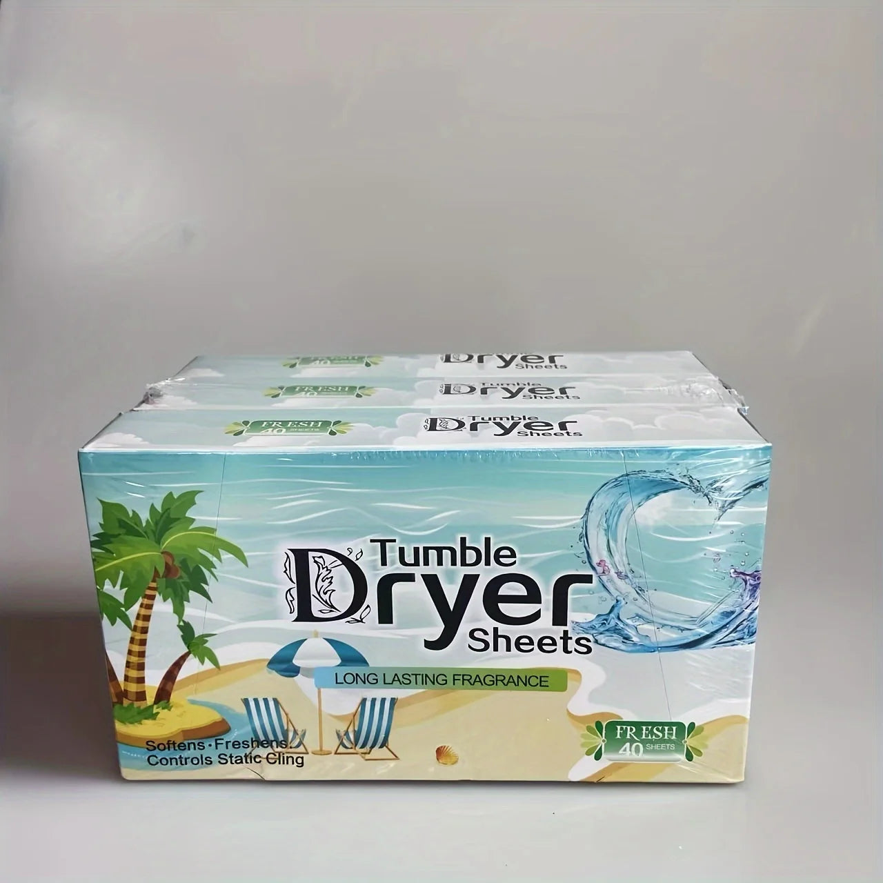 120 Sheets Fabric Softener Dryer Sheets, Ultra Soft Fresh Scent Anti-Static.