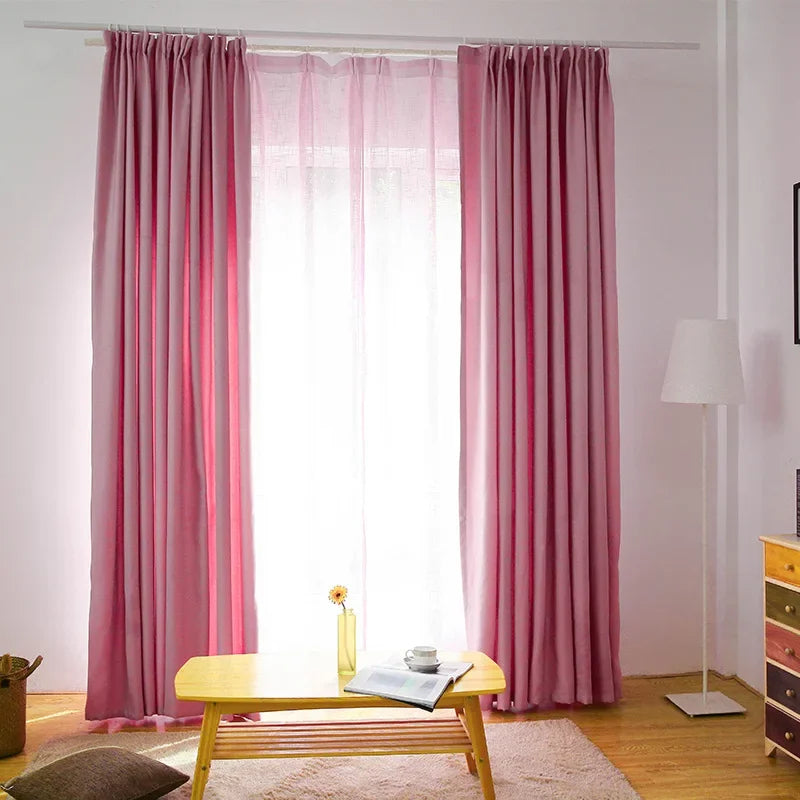 Thickened Velvet Linen Curtains for Living Room,  Bedroom  Modern  Backdrop  Feel Comfortable