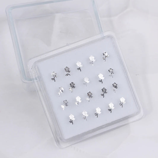 Nose Piercing Jewelry for Women Men , Straight Bar Nostril Ring