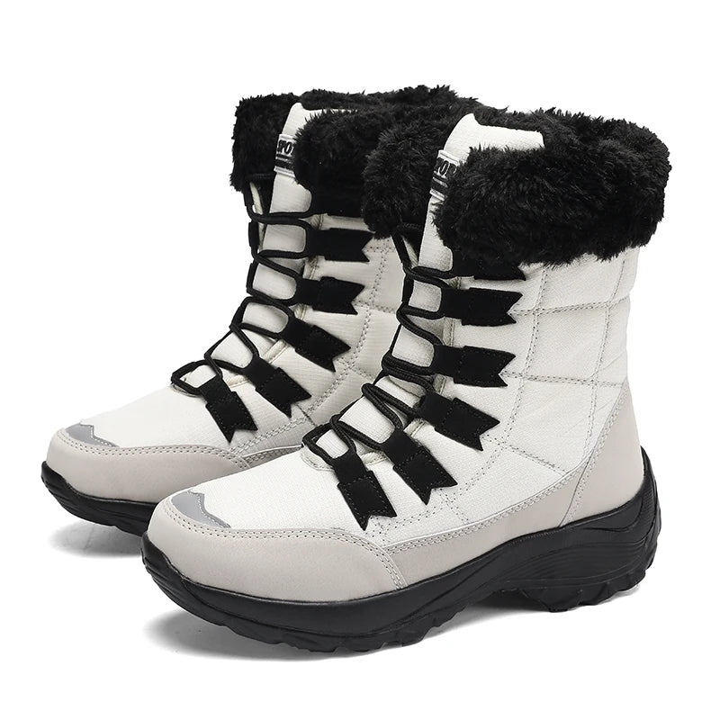 Women's Winter Keep Warm Mid-Calf, Waterproof  Boots High Quality Non-slip Boots for Winter