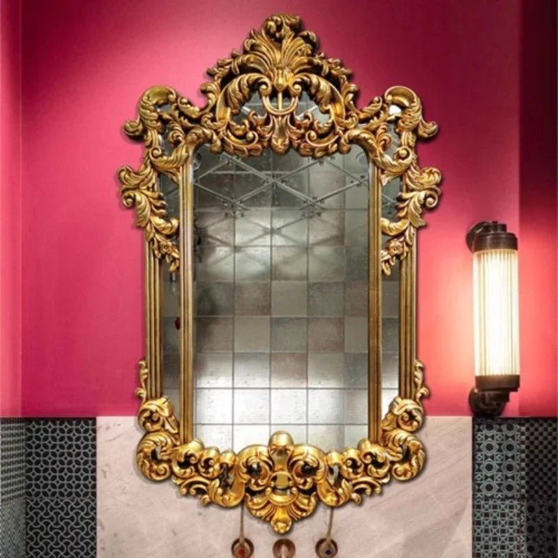 American Retro Bathroom Wall-mounted Fireplace  Mirrors