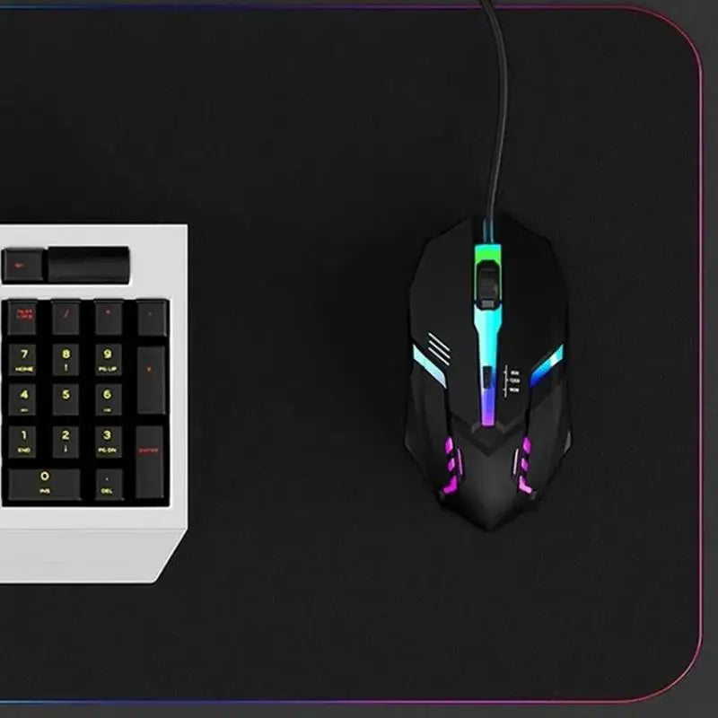 2025 Latest High-Quality Ergonomic Gaming Mouse, for Desktop, and Laptop 4-Button USB RGB Backlit Mouse