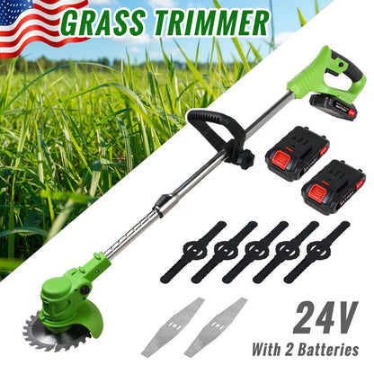 Weed Trimmer Electric Brushless  Fast Charger With 2 batteries